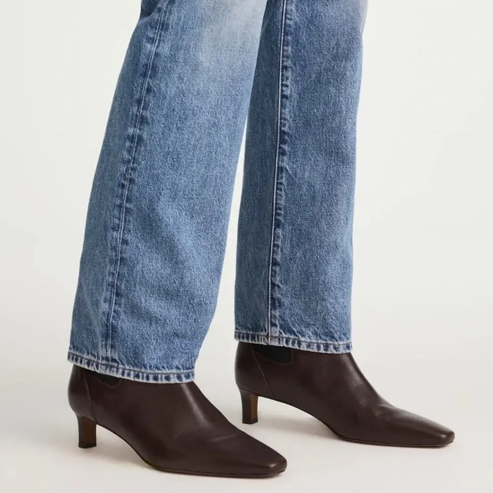 Madewell The Dimes Chelsea Dark Brown Turkish Coffee Ankle Booties 9